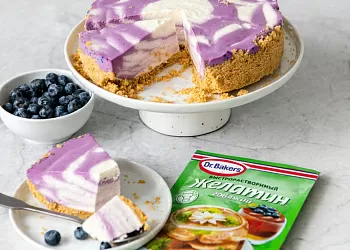 Творожный чизкейк с черникой