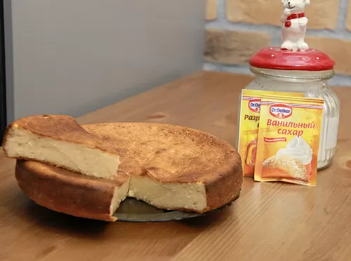 Фото рецепта Творожная запеканка без муки