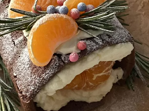 Мандариновый рулет 🍊 