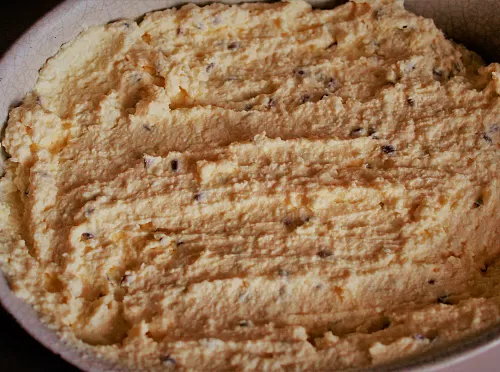 Творожная запеканка с льняным семенем и манкой