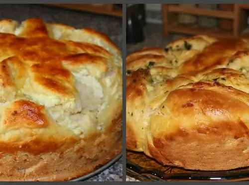 Нежный пирог с творожной начинкой
