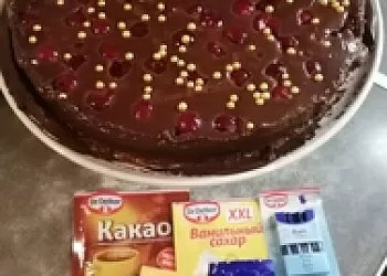 Шоколадный Муссовый Торт с Вишней
