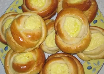 Булочки Розочки с творогом