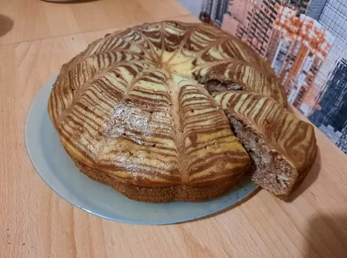 Фото рецепта Пирог Зебра