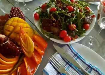 Руккола с говядиной