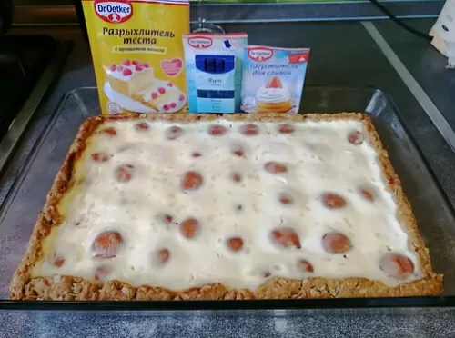 Фото рецепта Овсяный Пирог с Абрикосами Облачные Объятия 