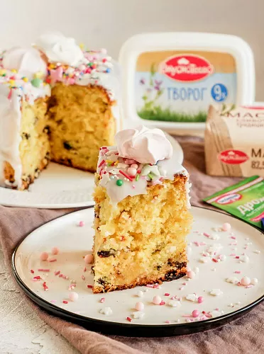 Творожный кулич