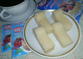 Яблочная пастила на желатине