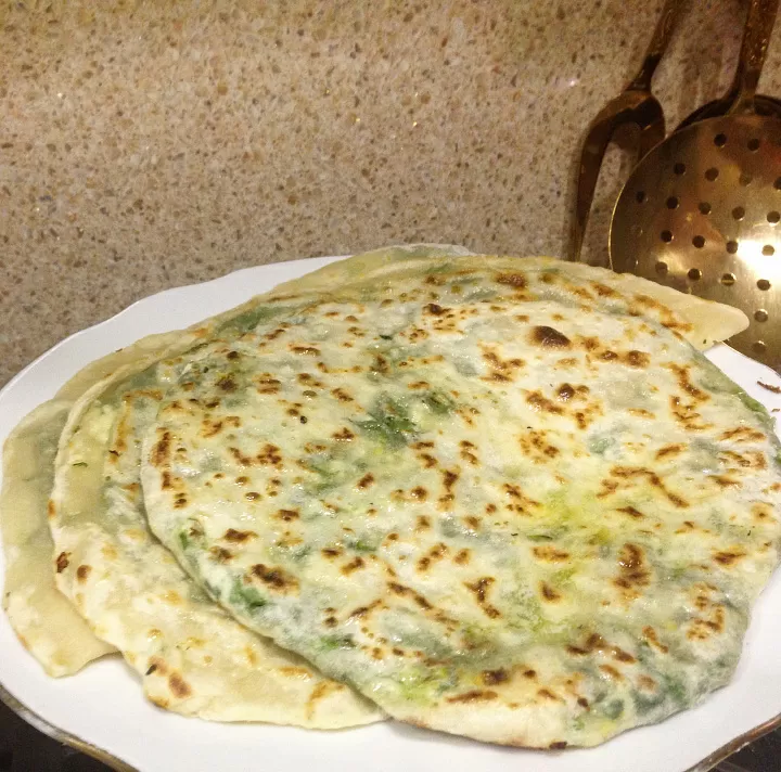Афарар - лепешка с сыром и зеленью пошаговый рецепт с фото