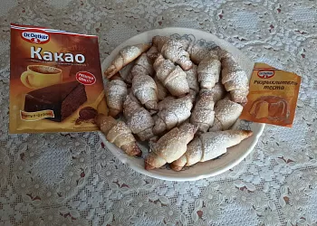 Рогалики на заварном тесте