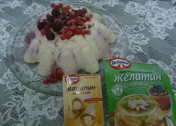 Холодный торт "Ягоды под снегом"