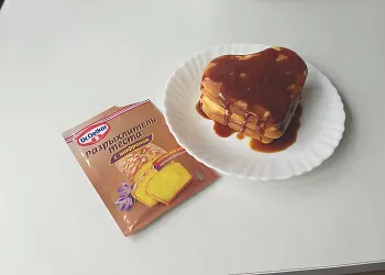 Панкейки с карамелью