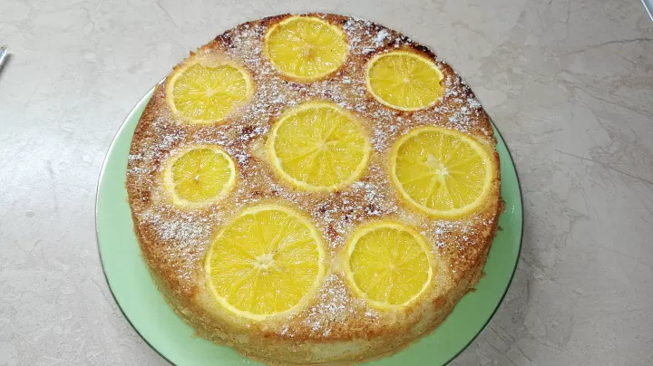 Пирог с апельсинами фото