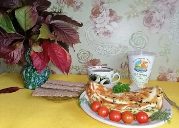 Луковый омлет