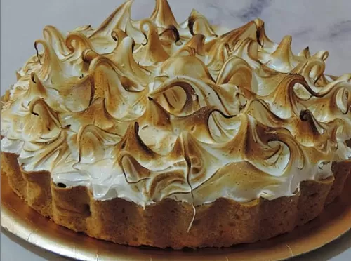 Фото рецепта Лимонный пирог с меренгой