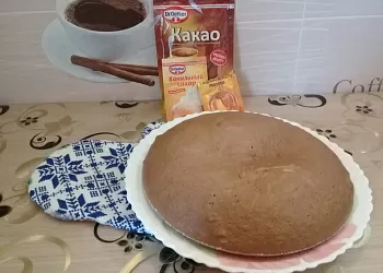 Домашний шоколадный бисквит 