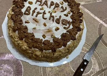  Торт бисквитный со сметанным кремом