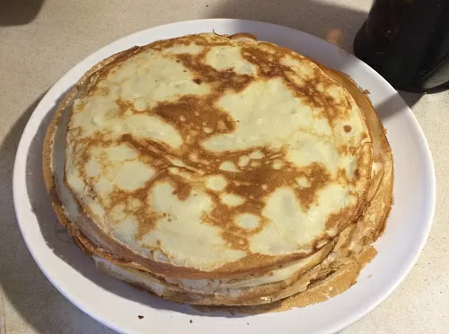 Фото рецепта Самые тонкие блинчики