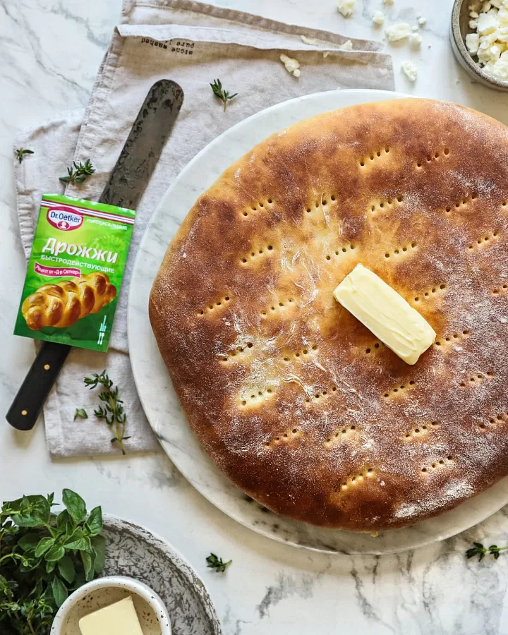 Осетинский пирог с картофелем и сыром фото