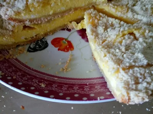 Фото рецепта Творожный пирог по-королевски