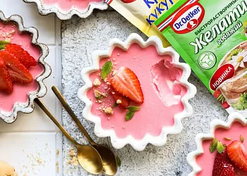 Клубничный мусс из киселя