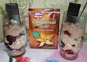 Десерт со вкусом какао