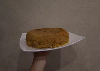 шарлотка классическая с вишней