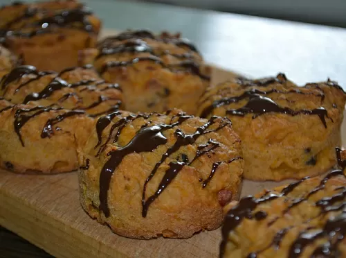 Фото рецепта Постные морковно-ореховые кексы