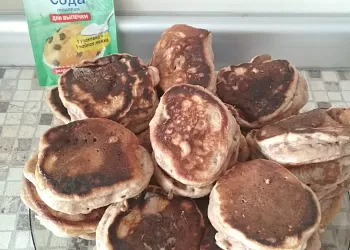 Шоколадные оладьи