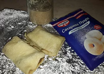 Блины на молоке, с ржаной закваской