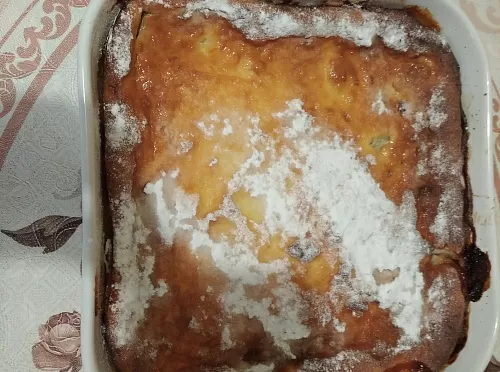 Творожная запеканка с бананом