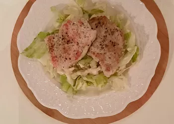 Мясо с соусом цезарь