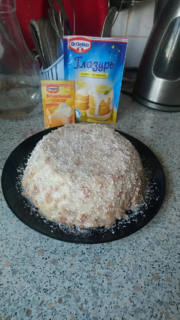 Торт из крекера круглого