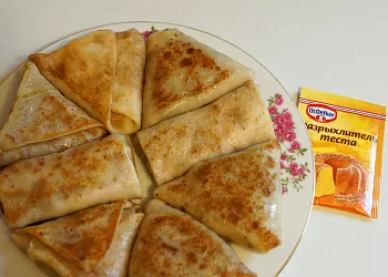 Блины на сыворотке с начинкой