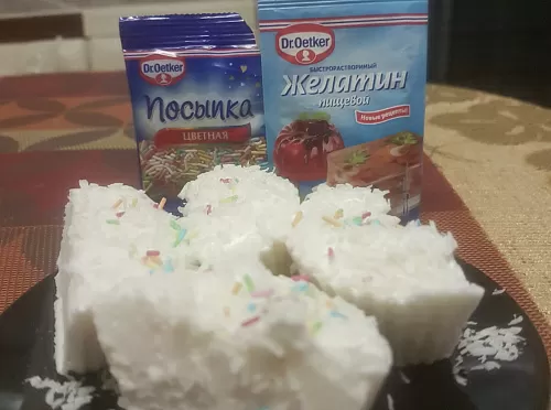 Фото рецепта Кокосовый зефир