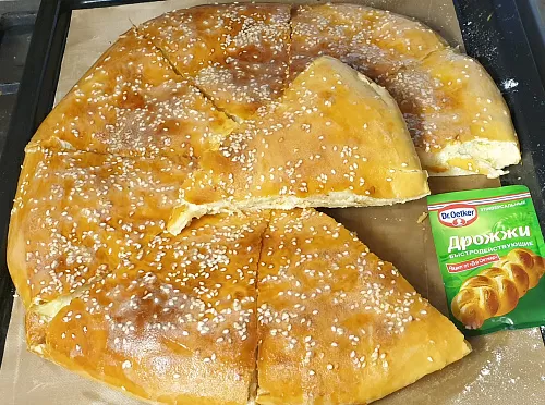 Фото рецепта Осетинский пирог с картофелем и сыром 