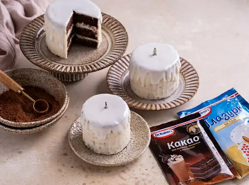 Фото рецепта Пирожные «Свечи»