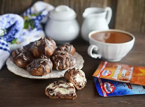 Фото рецепта Шоколадные профитроли