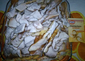 Хворост на молочной сыворотке