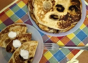 Блины на кефире с припёком