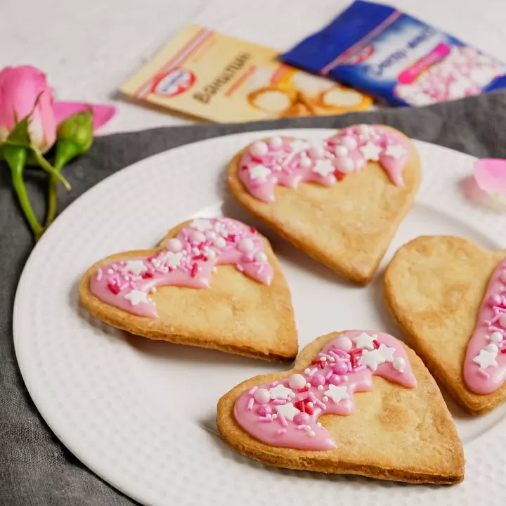 Печенье «ванильные сердечки» фото