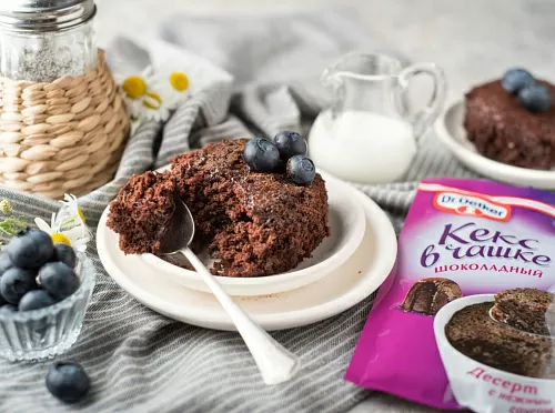 Фото рецепта Кекс в чашке