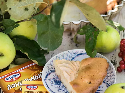 Фото рецепта Классическая шарлотка с яблоками