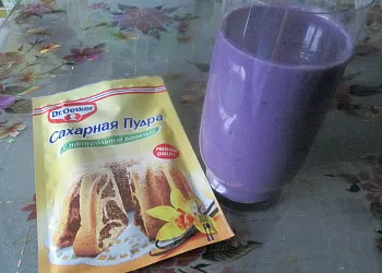 Чернично-ванильный коктейль