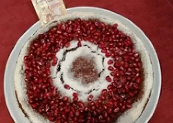 Шоколадный торт Гранатовые грозди 