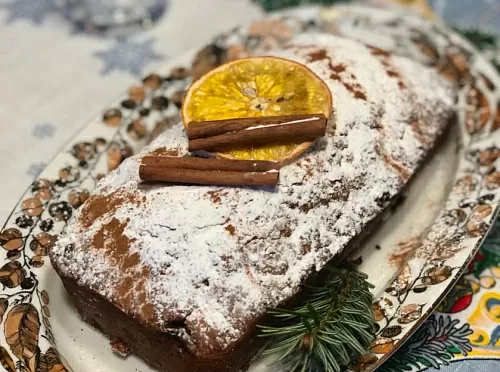 Фото рецепта Рождественский кекс (аналог штоллена)