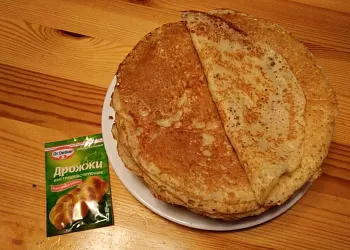 Кружевные дрожжевые блины