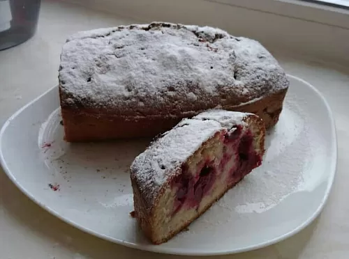 Фото рецепта Кекс Столичный по ГОСТу с вишней🍒
