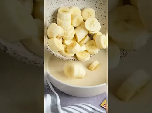 Фото рецепта Банановые мини-панкейки| ХИТ!