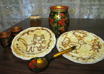 Блины с рисунком